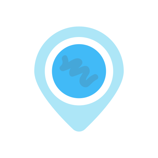 blauw Generic Flat icoon