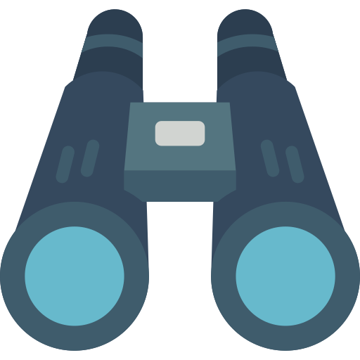 Binoculars Basic Miscellany Flat icon