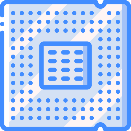 Processor Basic Miscellany Blue icon