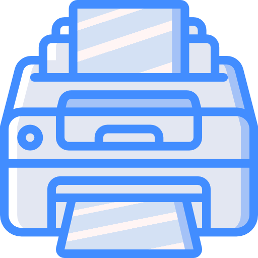 printer Basic Miscellany Blue icoon