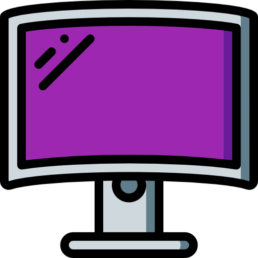 monitor Basic Miscellany Lineal Color icon