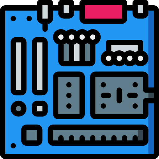 Motherboard Basic Miscellany Lineal Color icon