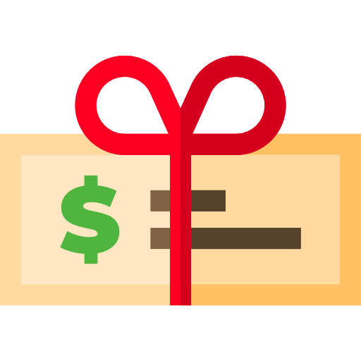 Gift voucher Basic Straight Flat icon