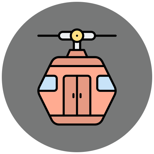 Cable car cabin Generic color lineal-color icon