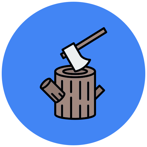 Wood cutting Generic color lineal-color icon