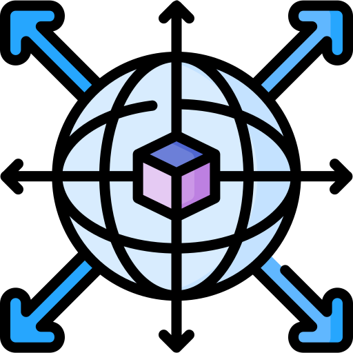 グローバルネットワーク Special Lineal color icon