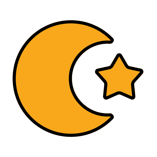 이슬람교 Generic Outline Color icon