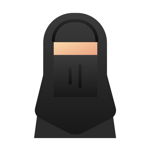 niqab Generic Flat Gradient icon