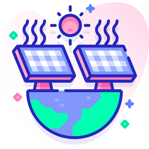 Solar panel Special Ungravity Lineal color icon