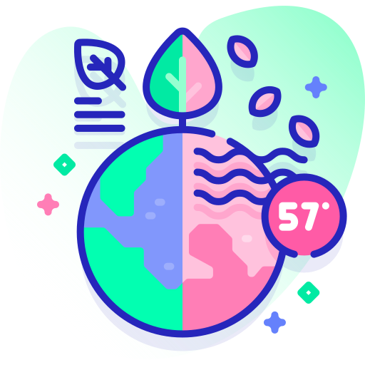 Climate Change Special Ungravity Lineal color icon