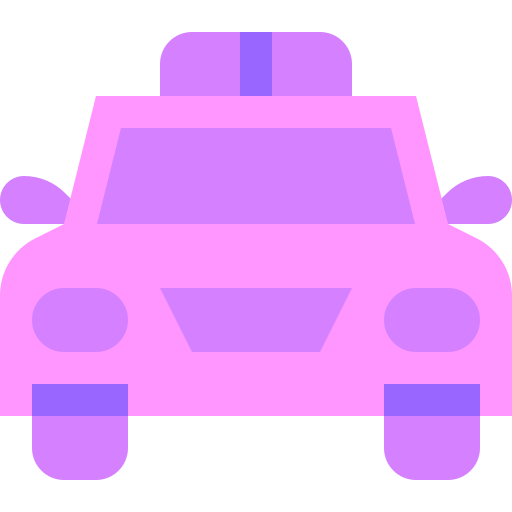 polizeiauto Basic Sheer Flat icon