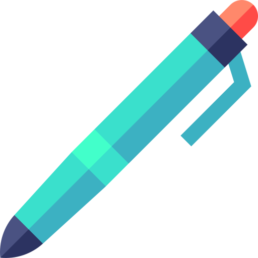 kugelschreiber Basic Straight Flat icon
