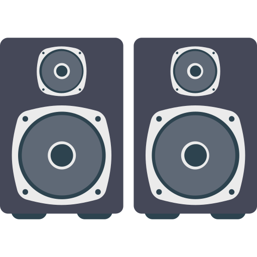 sistema de sonido Generic Flat icono
