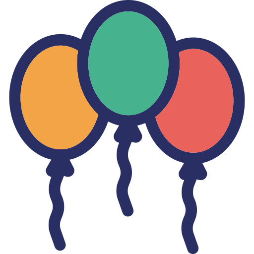 balon Generic Outline Color ikona