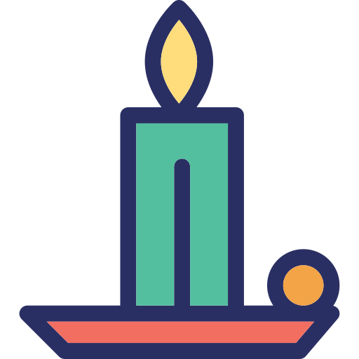 candle Generic Outline Color icon