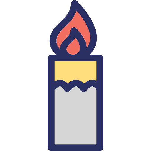 Candle Light Generic Outline Color icon