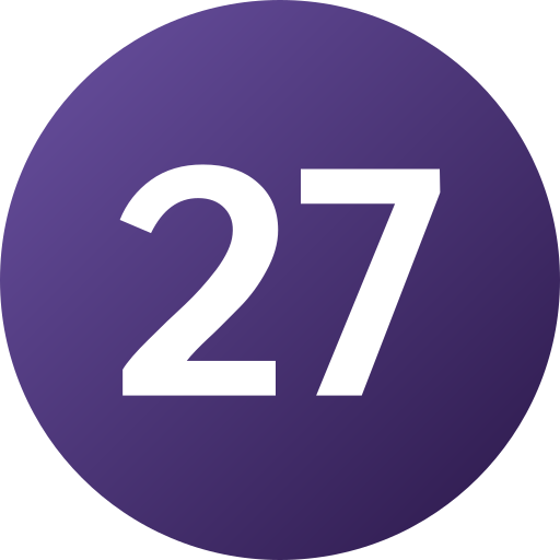 Twenty seven Generic Flat Gradient icon