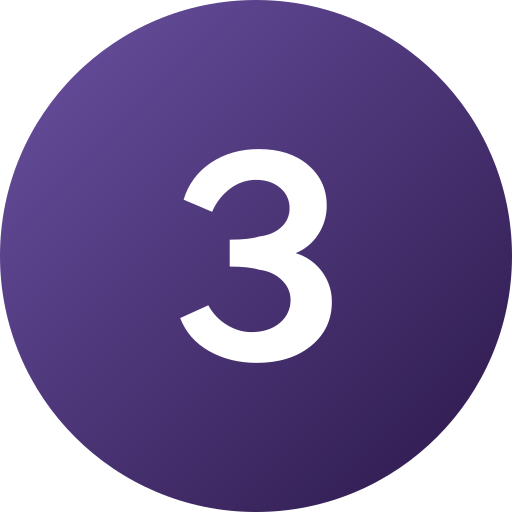 trzy Generic Flat Gradient ikona