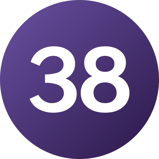 Thirty eight Generic Flat Gradient icon