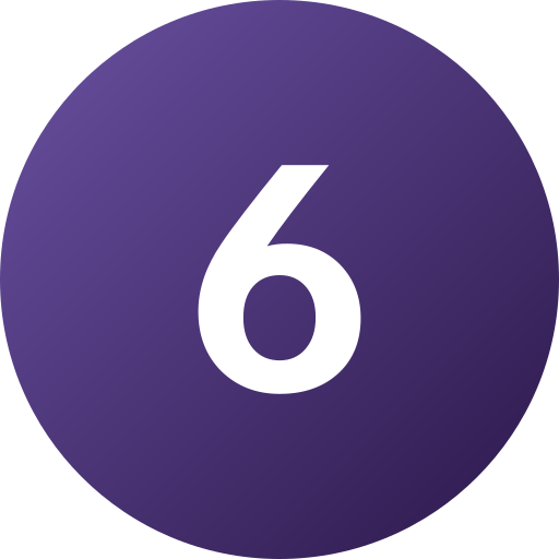 Six Generic Flat Gradient icon