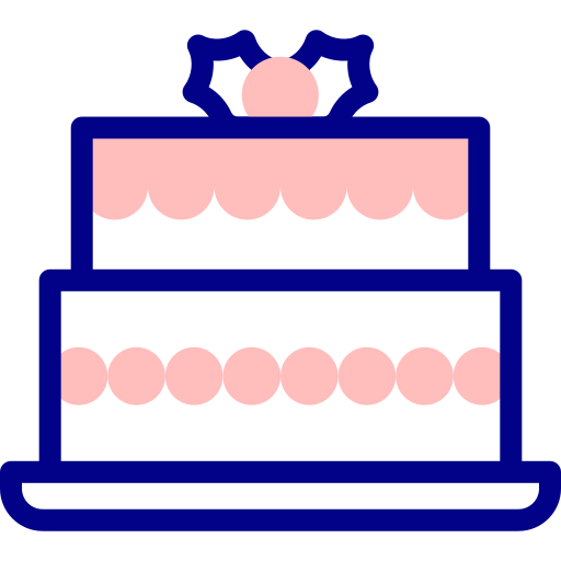 ケーキ Detailed Mixed Lineal color icon
