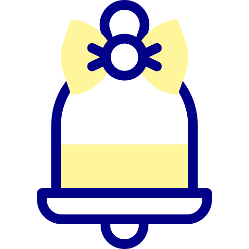 Bell Detailed Mixed Lineal color icon