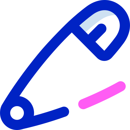 Safety pin Super Basic Orbit Color icon