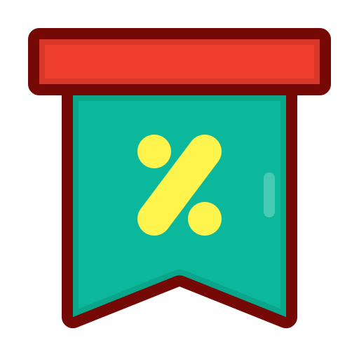 Discount label Generic Outline Color icon