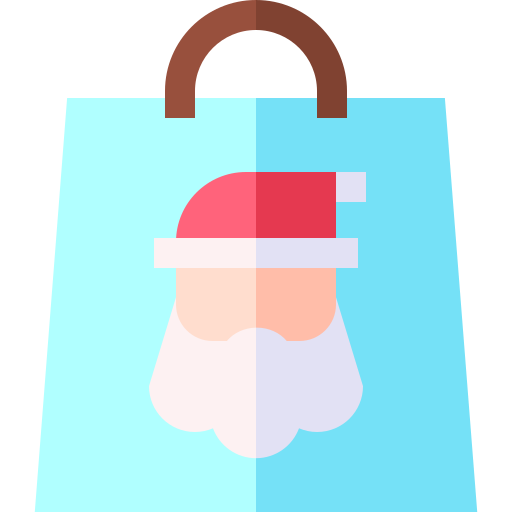 Gift Bag Basic Straight Flat icon