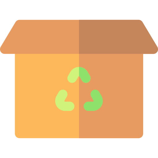 eco packaging Basic Rounded Flat icono