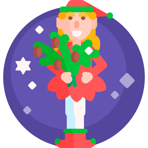 decorazioni natalizie Detailed Flat Circular Flat icona