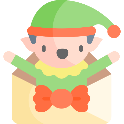 Christmas Elf Kawaii Flat icon