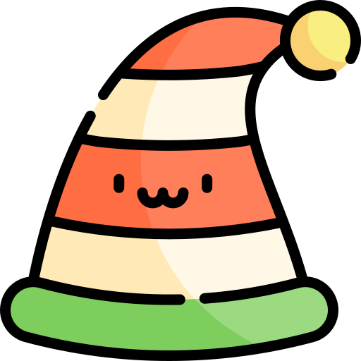 sombrero Kawaii Lineal color icono