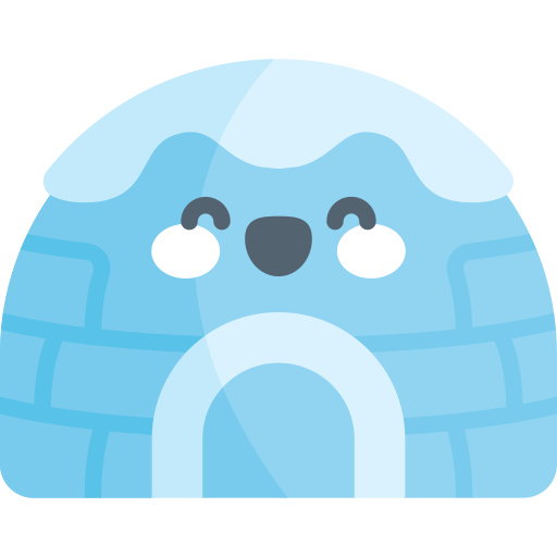 igloo Kawaii Flat ikona