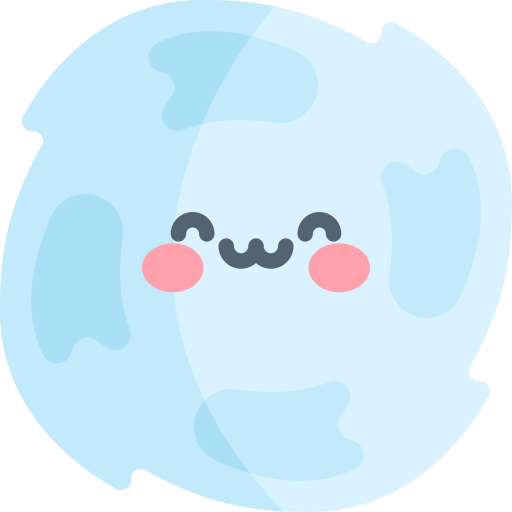 Snow ball Kawaii Flat icon
