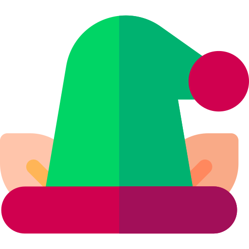 czapka elfa Basic Rounded Flat ikona