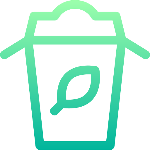 eco packaging Basic Gradient Lineal color icon