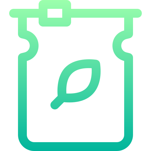 eco-verpakking Basic Gradient Lineal color icoon