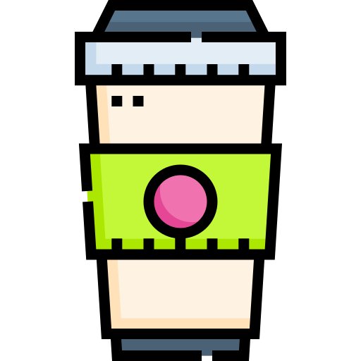 Чашка кофе Detailed Straight Lineal color иконка