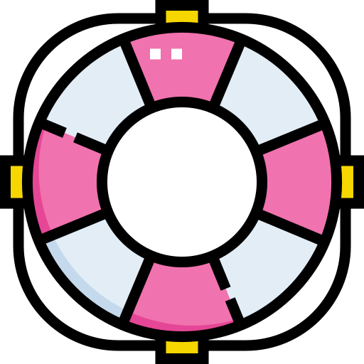Спасательный круг Detailed Straight Lineal color иконка