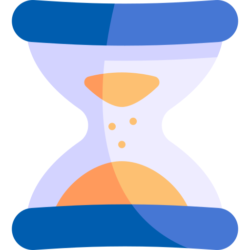 Hourglass Kawaii Flat icon