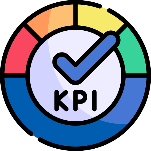 kpi Kawaii Lineal color Icône