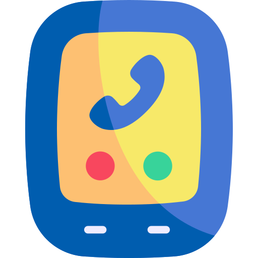 Phone Call Kawaii Flat icon