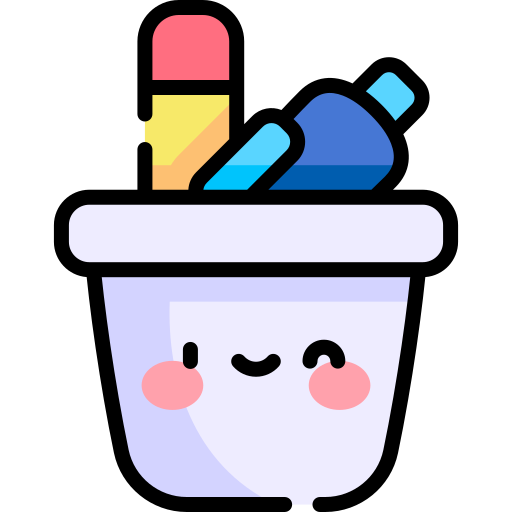 필통 Kawaii Lineal color icon