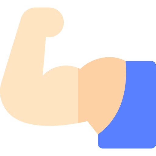 Muscles Basic Rounded Flat icon