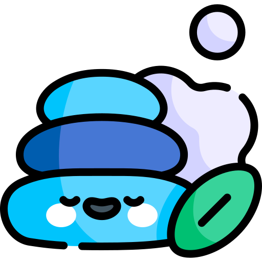 Relaxing Kawaii Lineal color icon