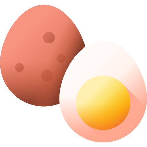 huevo 3D Color icono