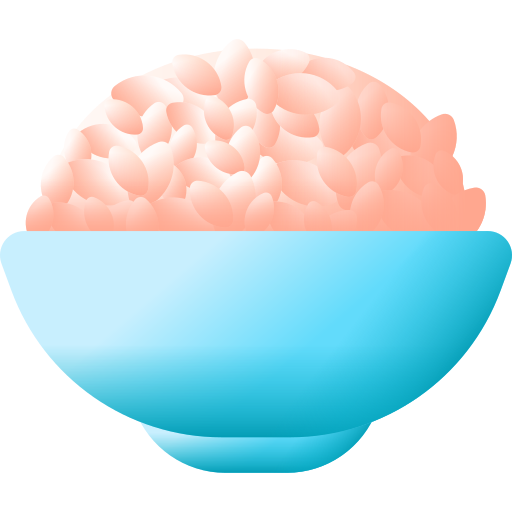 arroz 3D Color icono
