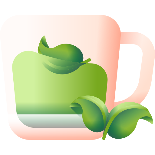 thé aux herbes 3D Color Icône
