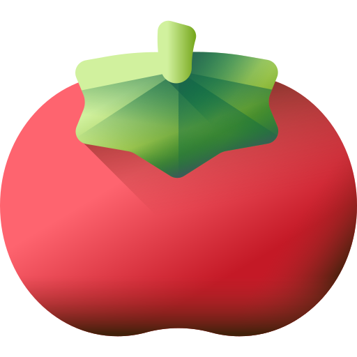 tomate 3D Color icono